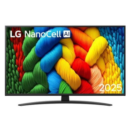  43" (109см) Телевизор LG 43NANO81A6A, SMART, UHD 4K 3840x2160, Цвет Чёрный