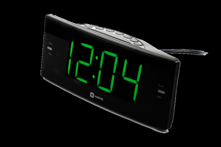 Радиочасы HARPER HCLK-2044 green led