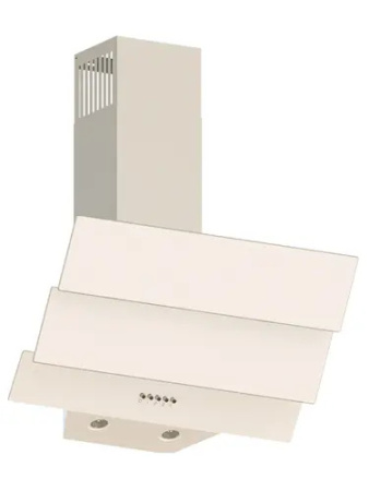 Вытяжка наклонная, настенная, Oasis NS-60I (FR), цвет Бежевый, ширина 59,5см.