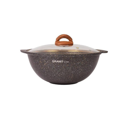 Казан Kukmara Granit ultra black-gold 4,5 л кгбг47а