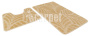 Набор ковриков Shahintex Актив Icarpet 60*100+60*50 001 бисквит 7 836253