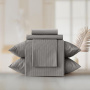 КПБ 1,5 сп Verossa Stripe Gray 50/70 Сатин Серый 738012