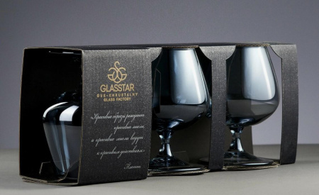 Набор бокалов для бренди Glasstar Блэкстайл 3 шт 410 мл 11LB_1812_11