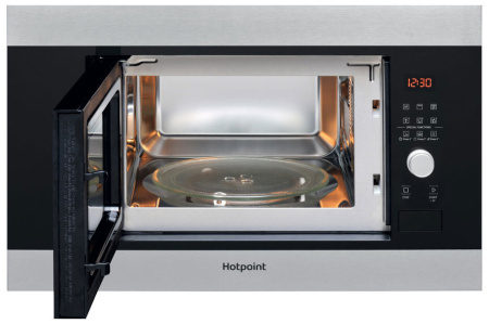 Встраиваемая микроволновая печь Hotpoint MF20G IX HA, цвет Нержавеющая сталь, 20 л.