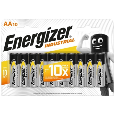 Эл.питания Energizer LR6/10BOX INDUSTRIAL AA (1Box-10шт)