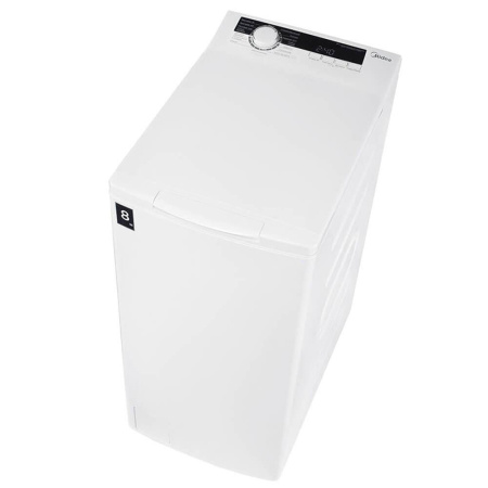 Стиральная машина с вертикальной загрузкой Midea MFE05W80B/W-RU, Max загрузка - 8кг, Max отжим - 1 300об/мин., цвет Белый