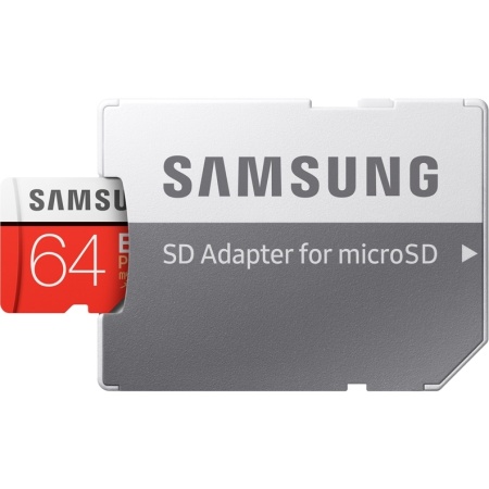 Карта флеш-памяти Samsung microSD Evo Plus V2 64Gb Cl10+ADP