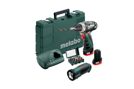 Аккумуляторная дрель - шуруповерт Metabo PowerMaxx BS Basic Set