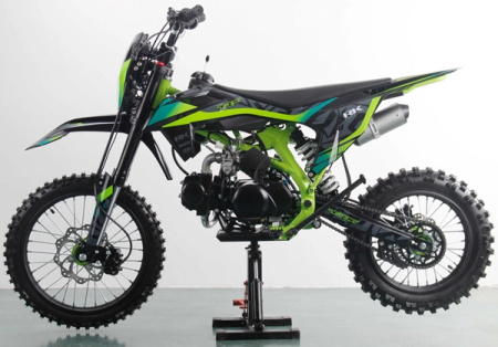 Мотоцикл Racer TRX140E Pitbike зеленый