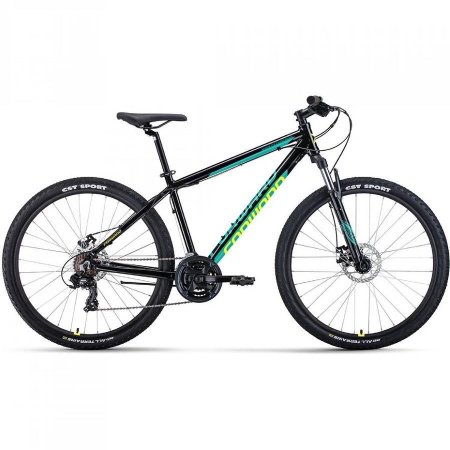 Велосипед Forward Apache 27.5 2.0 D CLASSIC (27.5" 21ск. рост 21") 2022 черный/желтый