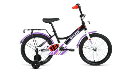 Велосипед Altair Kids 18 (18" 1 ск.) 2020-21 черный/белый