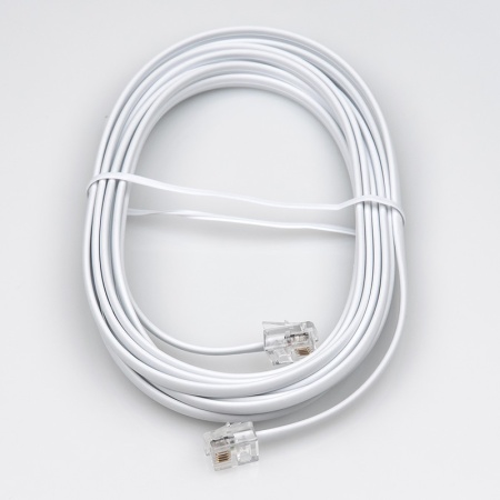 Кабель телефонный Dialog CT-0130 White 3м