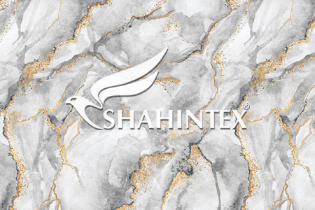 Коврик Shahintex Silk Photoprint 60*98 Мрамор серый