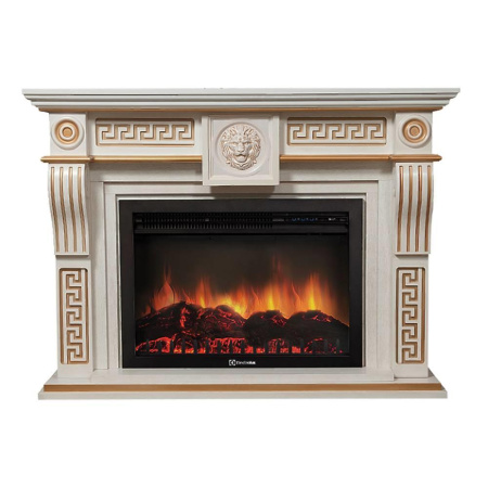 Портал Firelight Vittoriano 30 беленый дуб с золотой патиной