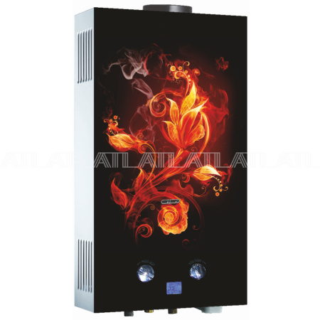 Колонка газова ATL 3-10 LT FLOWER, производительность 10 л/мин., Цвет Чёрный
