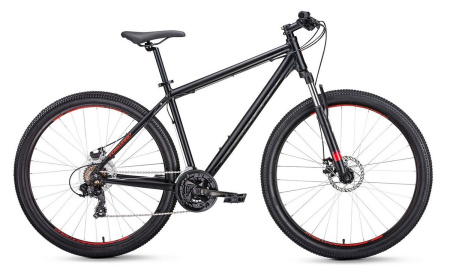 Велосипед Forward Apache 27.5 2.0 disc (27.5"  21ск. рост 17") 2019-20 черный мат.