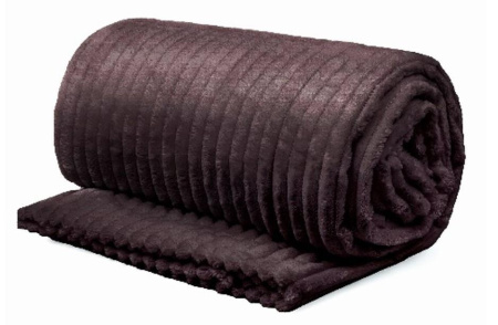 Плед Wenge Велсофт 180х200 Line Chocolate 945244