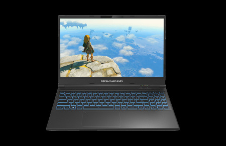 Ноутбук Dream Machines RG3050-15EU33 Core i5 12500H/16Gb/1Tb SSD/RTX 3050 4Gb/15.6" WVA FHD 144Hz (DOS) Black (RG3050-15EU33)