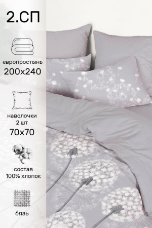 КПБ 2 сп Любимый дом Бредбери 70/70 Бязь 968553