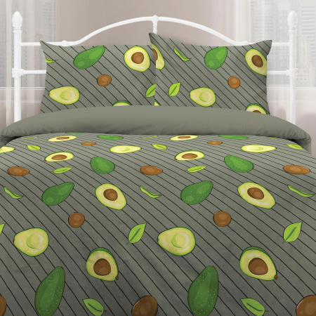 КПБ 2 сп Любимый дом Авокадо 2 70/70 Бязь 920832