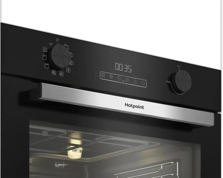 Встраиваемый Электрический духовой шкаф Hotpoint FE8 824 H BL, цвет Чёрный