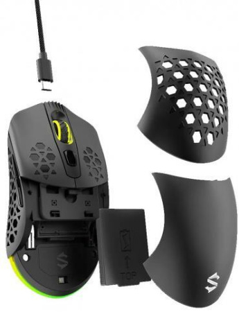 Мышь Black Shark Mako M1 Беспроводная (WirelessUSB, BT) Black